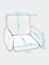 Outdoor Modern Luxury Egg Chair Cushion Replacement Set