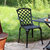 Outdoor Patio Chairs - Set of 2 - Cast Aluminum with Crossweave Design