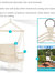 Outdoor Polycotton Hammock Chair with Armrests