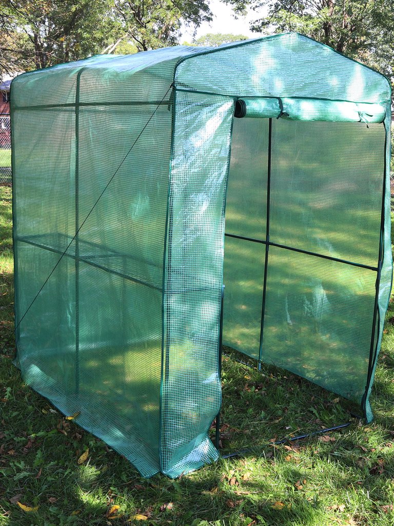 Outdoor Portable Deluxe Walk-In Greenhouse with 1 Shelf