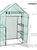 Outdoor Portable Deluxe Walk-In Greenhouse with 4 Shelves