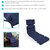 Outdoor Replacement Cushion for Backyard Patio Lounge Chair Tufted Olefin Blue