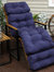 Outdoor Replacement Cushion for Backyard Patio Lounge Chair Tufted Olefin Blue