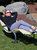 Outdoor Rocking Wave Lounger with Pillow Lawn & Patio Beige