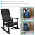 Outdoor Rustic Comfort HDPE Rocking Chair