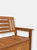 Outdoor Storage Bench with Teak Oil Finish - 51"