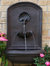 Outdoor Wall Water Fountain 27" Garden Yard Patio Decor Seaside Iron Finish
