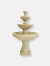 Outdoor Water Fountain 3 Tier 55" Designer Patio Garden Yard Decor Cascading - Light Brown