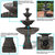 Outdoor Water Fountain 3 Tier 55" Designer Patio Garden Yard Decor Cascading