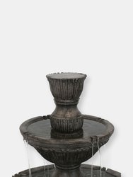 Outdoor Water Fountain 3 Tier 55" Designer Patio Garden Yard Decor Cascading