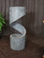 Outdoor Water Fountain 31" With Led Lights Garden Yard Modern Showering Spiral
