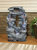 Outdoor Water Fountain 39" with Led Lights Garden Cascading Rock Falls Waterfall