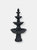 Outdoor Water Fountain 4 Tier 52" Black Pineapple Patio Garden Yard Décor - Black