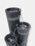 Outdoor Water Fountain 41" with Led Lights Garden Yard 4-Tier Staggered Pillars