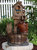 Outdoor Water Fountain with Bluebird House and Buckets