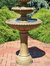 Outdoor Water Fountain with Led Lights 4 Tier 65" Eggshell Patio Garden Yard