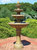 Outdoor Water Fountain with Led Lights 4 Tier 65" Eggshell Patio Garden Yard