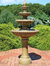 Outdoor Water Fountain with Led Lights 4 Tier 65" Eggshell Patio Garden Yard