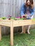 Outdoor Wood Elevated Garden Planter Box