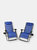 Oversized Zero Gravity Chair with Side Table Folding Lounge 2 Pack - Dark Blue
