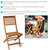 Patio Chair Folding Wooden Meranti Teak Oil Seat