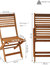 Patio Chair Folding Wooden Meranti Teak Oil Seat