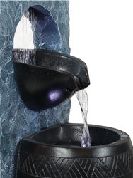 Peaceful Rain Outdoor Water Fountain With Leds