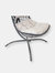 Phoebe Hanging Lounge Chair with Seat Cushions and Steel Stand