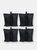 Polyester Sandbag Canopy Weights - Set of 4 - Black
