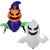 Pumpkin Jack And Haunted Harold Halloween Window Inflatable Duo - White