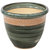 Purlieu Ceramic Planter - 15" - Green/Tempest