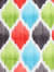 Quilted Hammock - Curved Spreader Bars - Vivid Multi-Color Quatrefoil