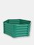 Raised Garden Bed 41-Inch Hexagon Steel - Green