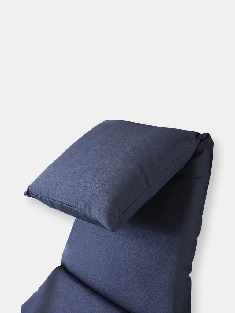 Replacement Cushion and Umbrella Navy Fabric for Outdoor Hanging Lounge Chair