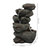 Rocky Falls Indoor Tabletop Water Fountain Feature with LED - 10" Tall