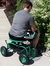 Rolling Garden Cart Tool Tray Basket Steering Handle 360 Swivel Work Seat
