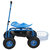 Rolling Garden Cart w/ Extendable Steering Handle Seat & Tray