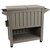 Rolling Patio Serving Cart with Prep Table, Cooler and Storage - Driftwood