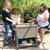Rolling Patio Serving Cart with Prep Table, Cooler and Storage