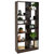 Rosalee 9-Tier Open Bookshelf With Staggered Shelves