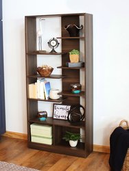 Rosalee 9-Tier Open Bookshelf With Staggered Shelves