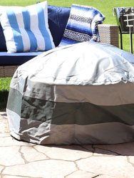 Round 2-Tone Outdoor Fire Pit Cover