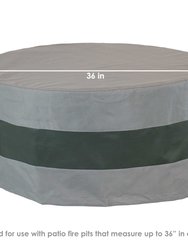 Round 2-Tone Outdoor Fire Pit Cover