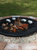 Round Cooking Grate X Marks Outdoor Steel Fire Pit Grill Accessory Campfire 30"
