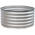 Round, Galvalume Steel Raised Garden Bed - Silver