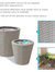 Round Polyrattan Indoor Planters - 1 Large/1 Small Planter