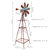 Rustic Windmill Metal Outdoor Garden Statue With Tiers - 51" H