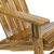 Rustic Wooden Adirondack Chair with Light Charred Finish