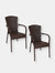 Segesta Plastic Patio Armchair Indoor/Outdoor - Dark Brown