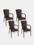 Segesta Plastic Patio Armchair Indoor/Outdoor - Dark Brown